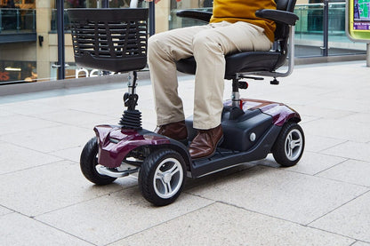 Showing a man sat on the Airium, highlighting the large amount of foot space in the footwell