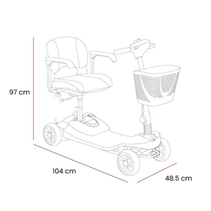 Airscape 4 mph Mobility Scooter