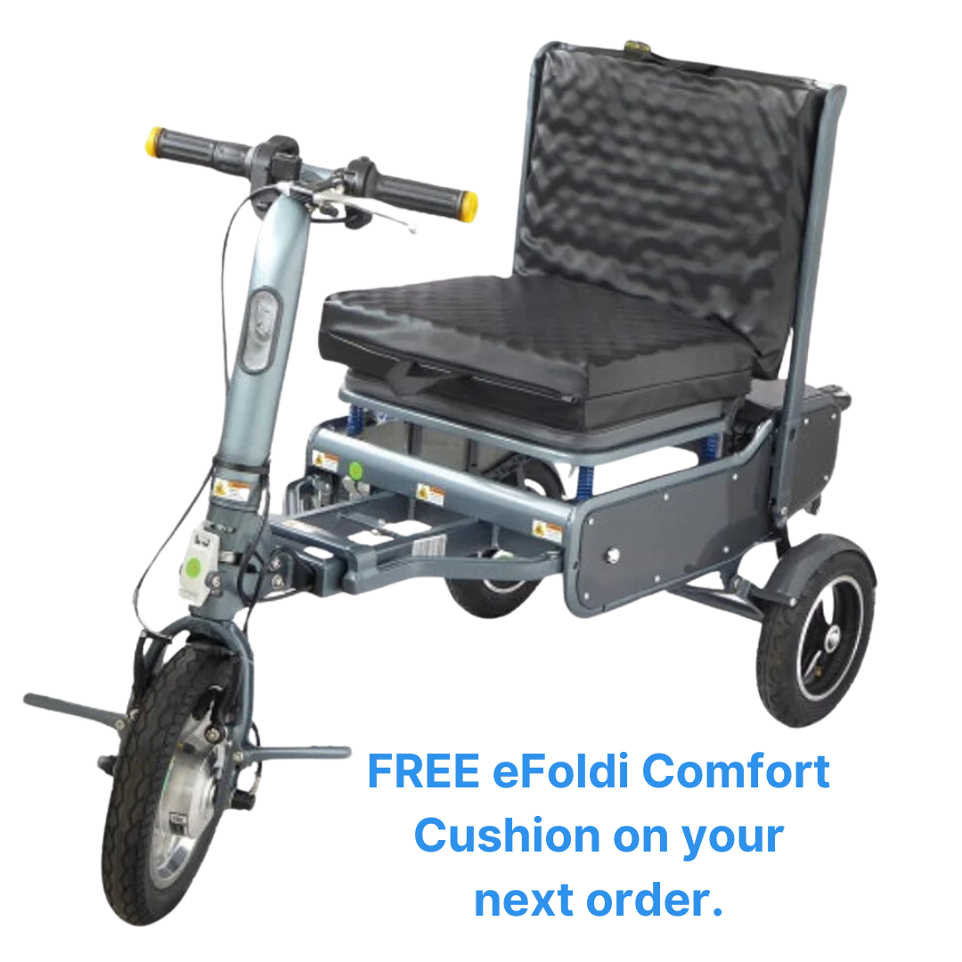 Explorer & Free Cushion - 8 mph Folding Mobility Scooter