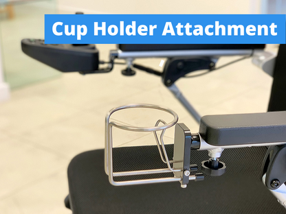 Showing the DE08L Cup Holder Accessory which allows the user to hold their coffee or drink when out and about. 